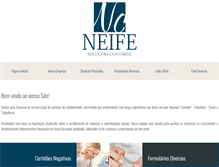 Tablet Screenshot of neifecontabilidade.com.br